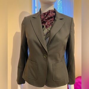 Talbots Single Button Wool Blazer Size 0 Petite